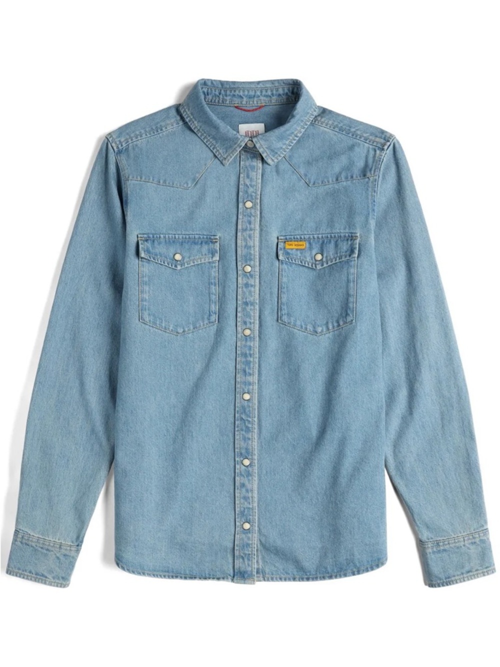 Topo Designs Western Denim Long Sleeve Button Down Shirt